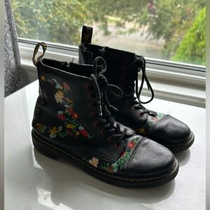 Super cute floral doc martens